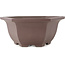 Vaso bonsai rotondo non smaltato di Yamaaki - 400 x 400 x 165 mm