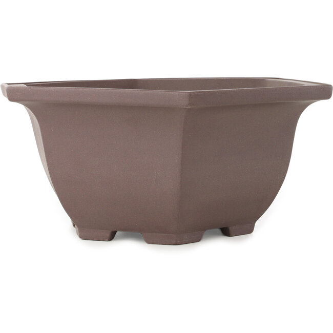 Round unglazed bonsai pot by Yamaaki - 400 x 400 x 165 mm
