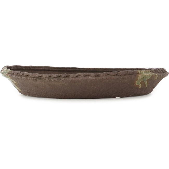 Pot à bonsaï rond non émaillé par Ryugaku - 378 x 378 x 55 mm