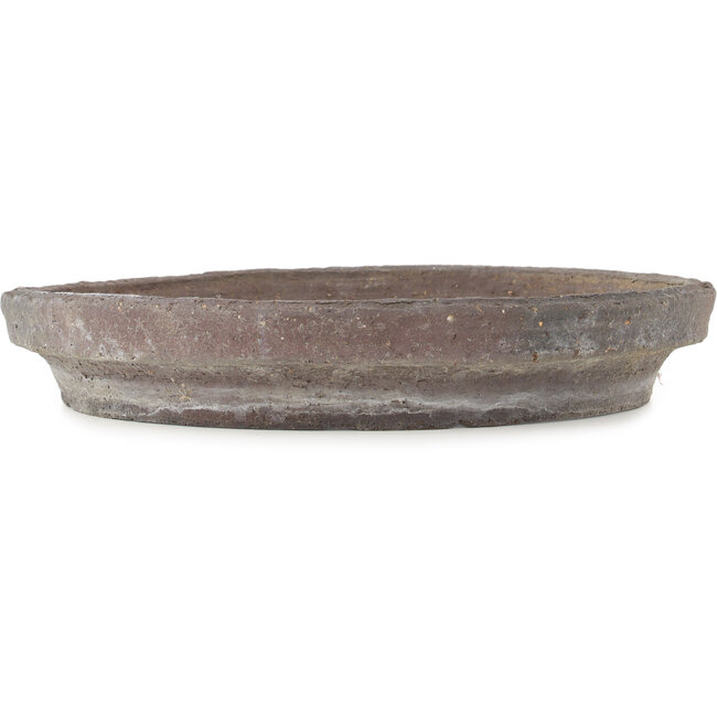 Round unglazed bonsai pot - 410 x 410 x 65 mm