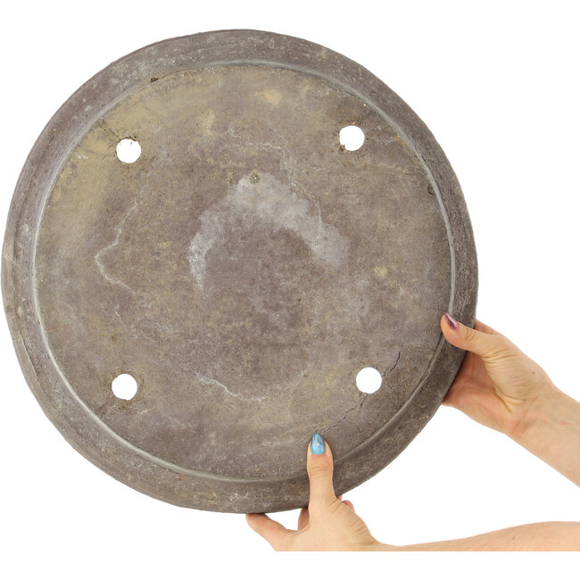 Pot à bonsaï rond non émaillé - 410 x 410 x 65 mm