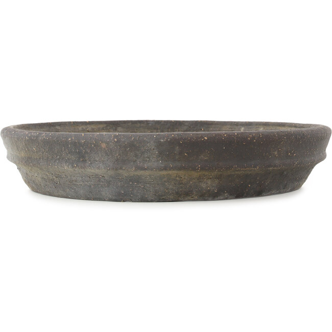 Round unglazed bonsai pot by Reiho - 430 x 430 x 75 mm