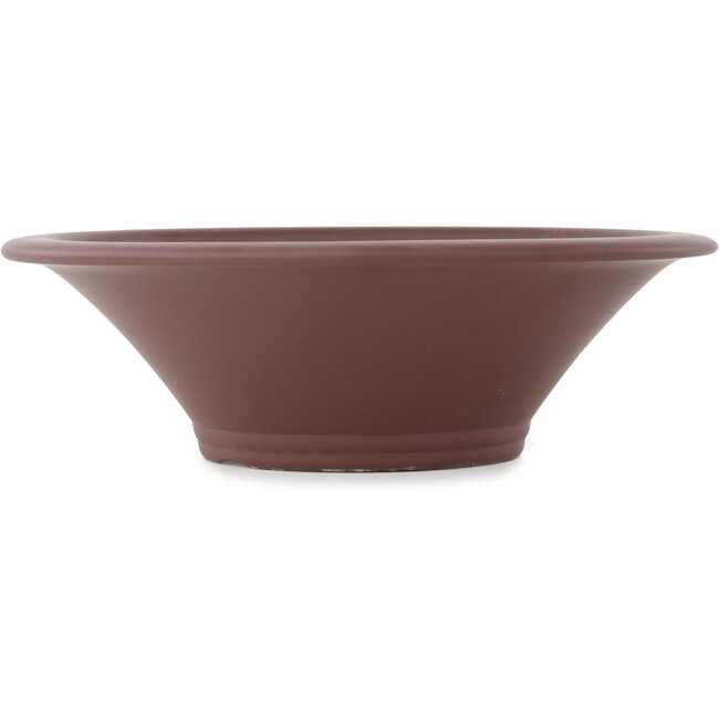Pot à bonsaï rond non émaillé de Yamaaki - 370 x 370 x 115 mm