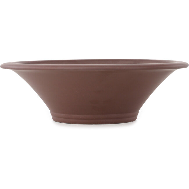 Pot à bonsaï rond non émaillé de Yamaaki - 370 x 370 x 115 mm