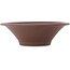 Ronde ongeglazuurde bonsaipot van Yamaaki - 370 x 370 x 115 mm
