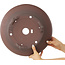 Ronde ongeglazuurde bonsaipot van Yamaaki - 375 x 375 x 108 mm
