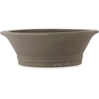  Yamaaki Pot à bonsaï rond non émaillé de 410 mm par Yamaaki, Tokoname, Japon