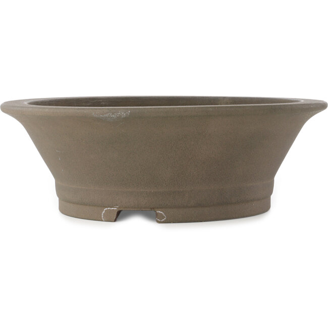 Pot à bonsaï rond non émaillé de Yamaaki - 410 x 410 x 140 mm