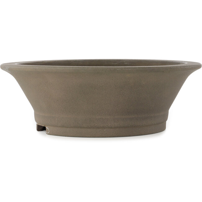 Vaso bonsai rotondo non smaltato di Yamaaki - 410 x 410 x 140 mm