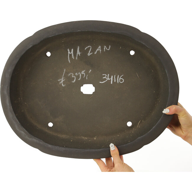 Maceta para bonsái Mokko sin esmaltar de Mazan - 465 x 365 x 130 mm