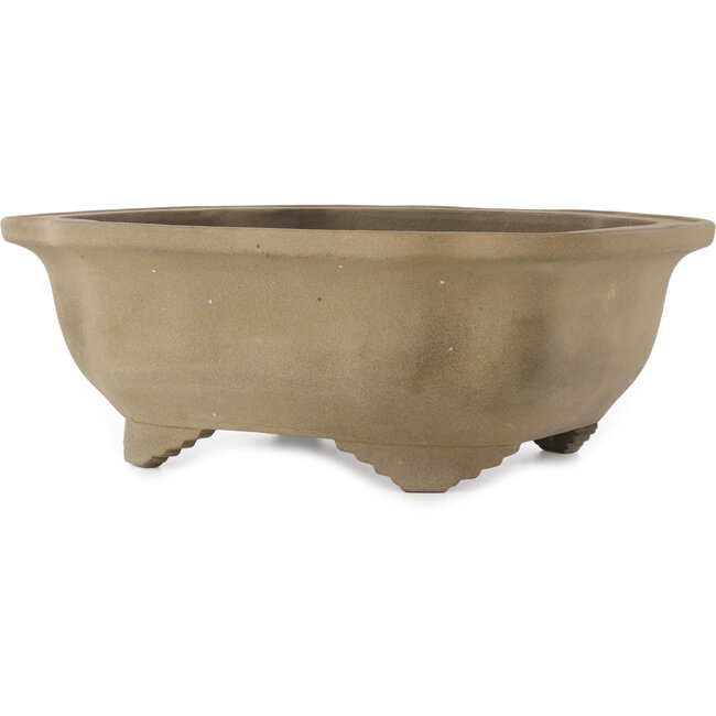 Mokko unglazed bonsai pot by Yamaaki - 440 x 368 x 168 mm