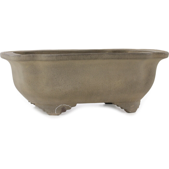 Pot à bonsaï non émaillé Mokko de Yamaaki - 435 x 358 x 160 mm