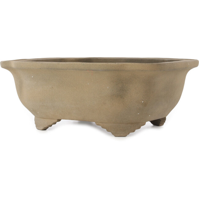 Mokko unglazed bonsai pot by Yamaaki - 440 x 368 x 168 mm