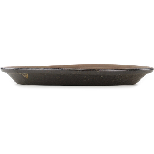 Ovale ongeglazuurde bonsai pot - 395 x 300 x 45 mm