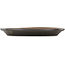 Ovale ongeglazuurde bonsai pot - 395 x 300 x 45 mm