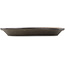 Ovale ongeglazuurde bonsai pot - 395 x 300 x 45 mm