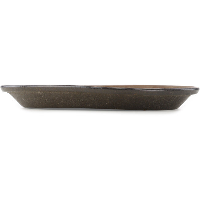 Ovale ongeglazuurde bonsai pot - 395 x 300 x 45 mm