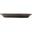 Ovale ongeglazuurde bonsai pot - 395 x 300 x 45 mm