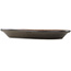 Ovale ongeglazuurde bonsai pot - 395 x 300 x 45 mm