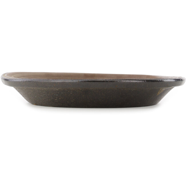Ovale ongeglazuurde bonsai pot - 395 x 300 x 45 mm