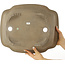 Pot à bonsaï non émaillé Mokko de Yamaaki - 440 x 368 x 168 mm
