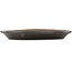Ovale ongeglazuurde bonsai pot - 395 x 300 x 45 mm