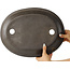 Ovale ongeglazuurde bonsai pot - 395 x 300 x 45 mm