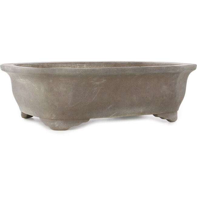 Mokko ongeglazuurde bonsai pot van Keizan - 453 x 365 x 140 mm