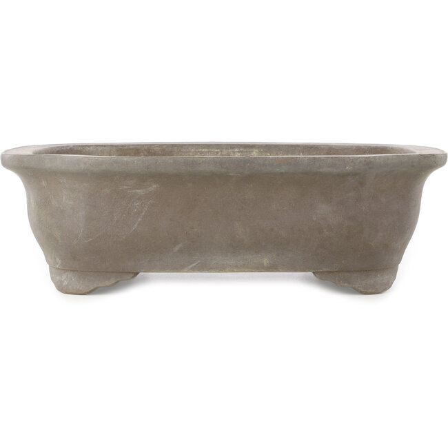 Mokko ongeglazuurde bonsai pot van Keizan - 453 x 365 x 140 mm