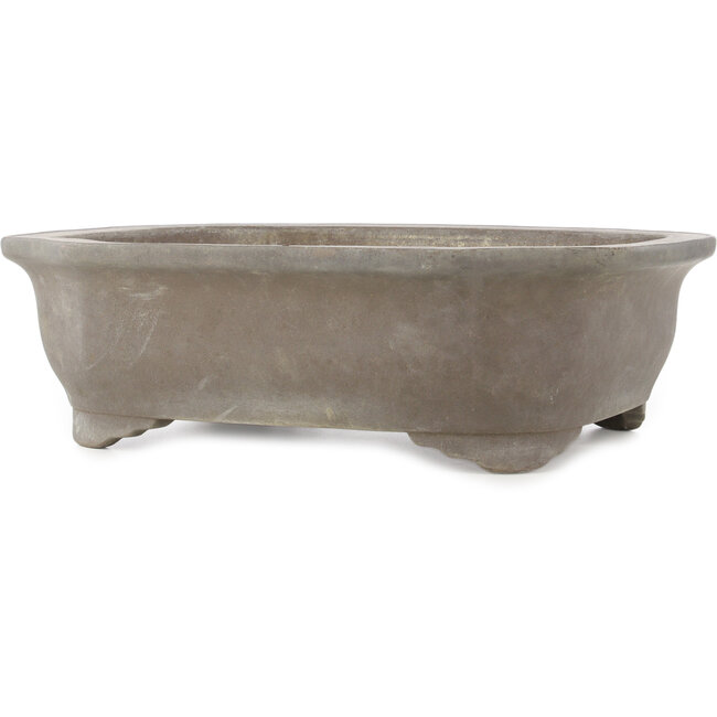 Mokko ongeglazuurde bonsai pot van Keizan - 453 x 365 x 140 mm