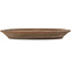 Pot à bonsaï ovale non émaillé - 490 x 370 x 50 mm