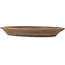 Pot à bonsaï ovale non émaillé - 490 x 370 x 50 mm