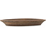 Pot à bonsaï ovale non émaillé - 490 x 370 x 50 mm