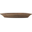 Pot à bonsaï ovale non émaillé - 490 x 370 x 50 mm