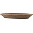 Pot à bonsaï ovale non émaillé - 490 x 370 x 50 mm