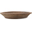 Ovale ongeglazuurde bonsai pot - 490 x 370 x 50 mm