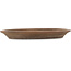 Pot à bonsaï ovale non émaillé - 490 x 370 x 50 mm