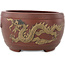 Vaso bonsai rotondo non smaltato di Yixing - 170 x 170 x 97 mm