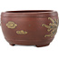 Vaso bonsai rotondo non smaltato di Yixing - 170 x 170 x 97 mm