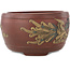 Vaso bonsai rotondo non smaltato di Yixing - 170 x 170 x 97 mm
