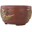Vaso bonsai rotondo non smaltato di Yixing - 170 x 170 x 97 mm