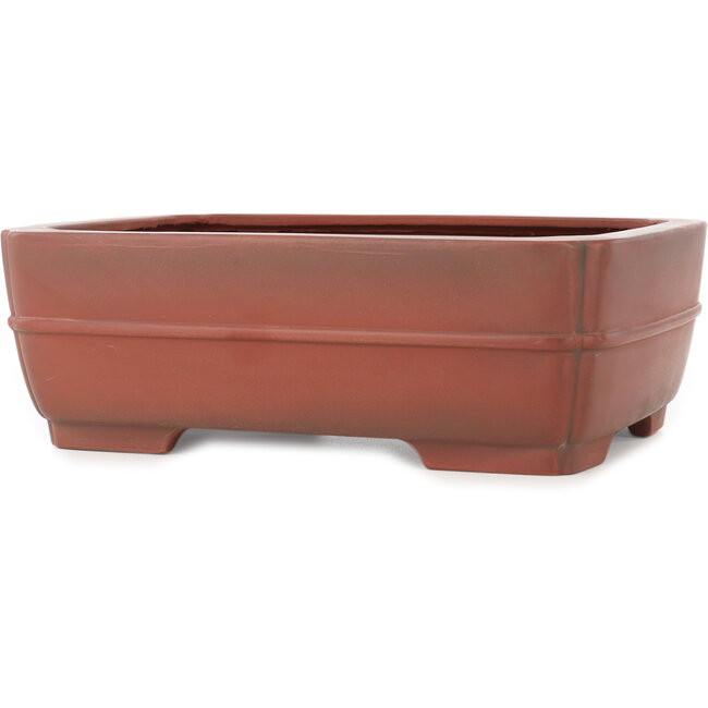 Vaso bonsai rettangolare non smaltato di Bigei - 252 x 192 x 85 mm