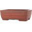Maceta rectangular sin esmaltar para bonsái de Bigei - 252 x 192 x 85 mm