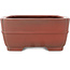 Maceta rectangular sin esmaltar para bonsái de Bigei - 252 x 192 x 85 mm