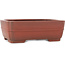 Maceta rectangular sin esmaltar para bonsái de Bigei - 252 x 192 x 85 mm
