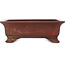 Rectangular unglazed bonsai pot by Bigei - 247 x 187 x 82 mm