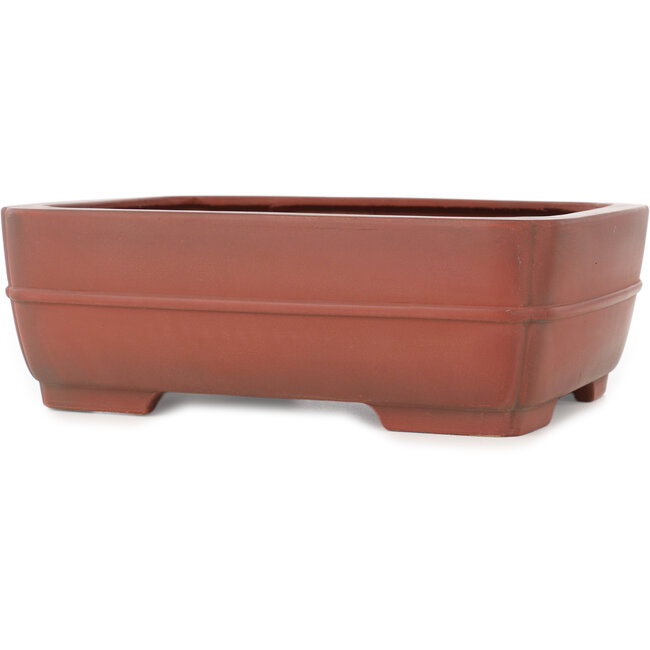 Vaso bonsai rettangolare non smaltato di Bigei - 252 x 192 x 85 mm