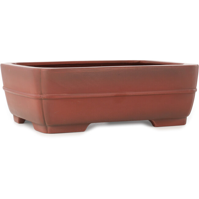 Vaso bonsai rettangolare non smaltato di Bigei - 252 x 192 x 85 mm