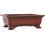 Maceta rectangular sin esmaltar para bonsái de Bigei - 247 x 187 x 82 mm