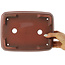 Maceta rectangular sin esmaltar para bonsái de Bigei - 252 x 192 x 85 mm
